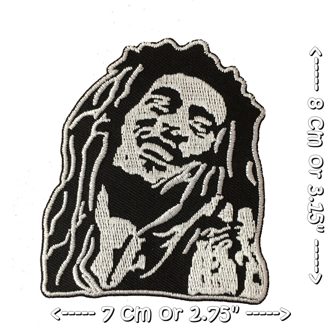 Bob Marley วงดนตรี ร็อค เฮฟวี่เมทัล พังค์ ตัวรีดแบบปัก อาร์มปัก ตัวรีดติดเสื้อ ตัวรีด ติดกระเป๋า ติดหมวก ติดแจ๊คเก็ต Rock Iron on Embroidered Patch