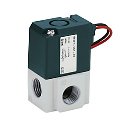 SMC 3-Port Solenoid Valve, Direct Operated, Poppet Type