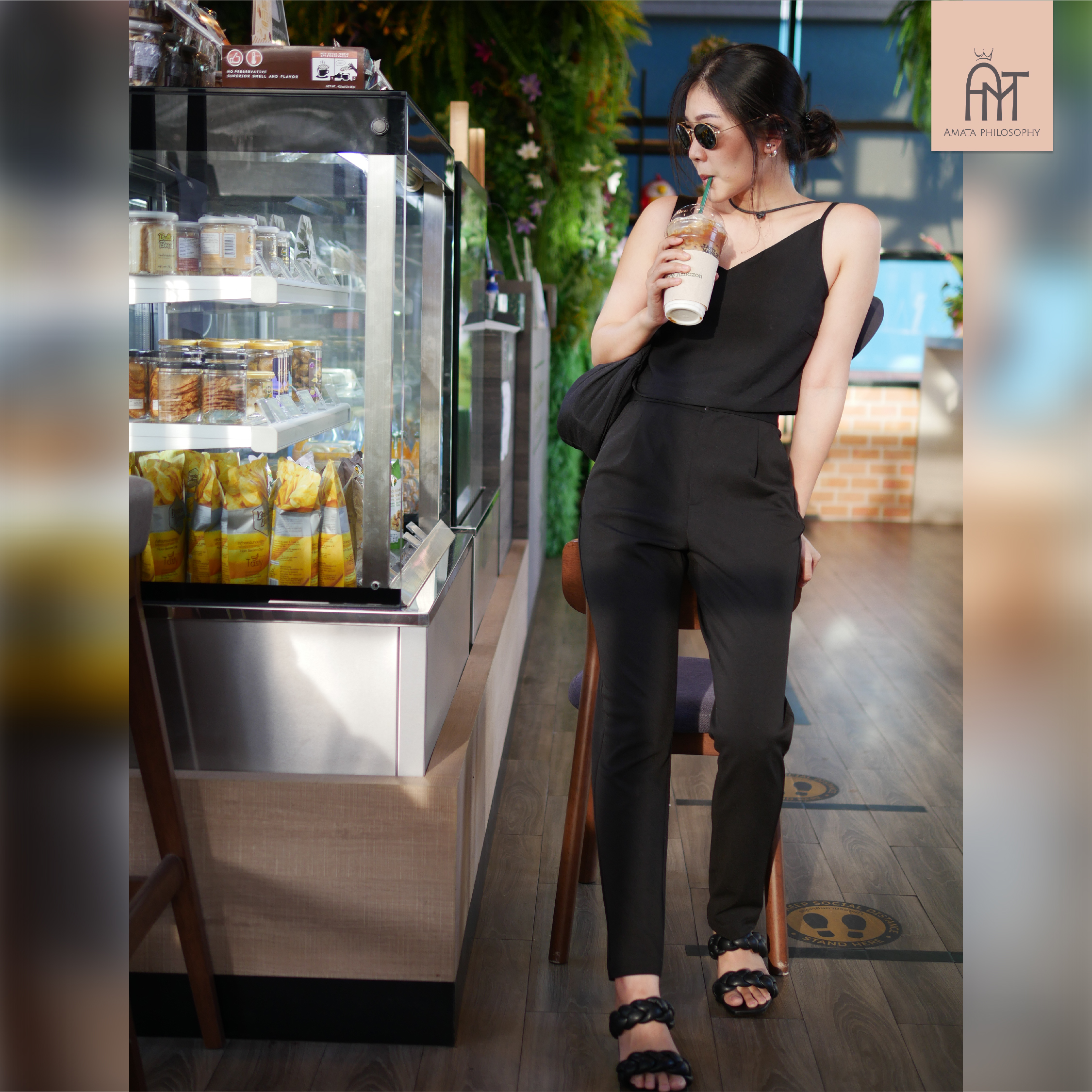 AMATA Tank Top แดง ดำ ขาว ม่วง