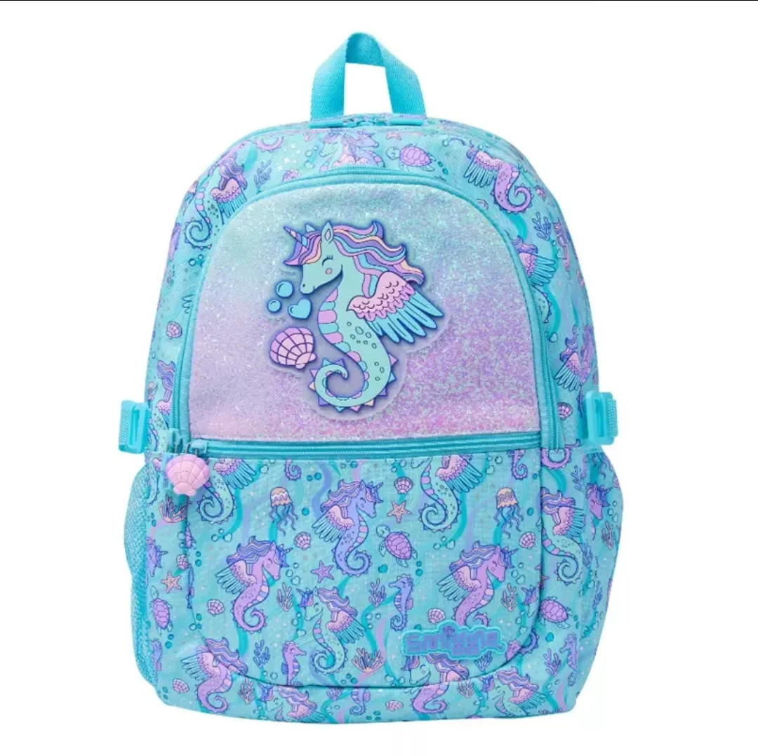 กระเป๋าสะพาย เป้ smiggle Backpack- - ฟ้า ม้าน้ำ