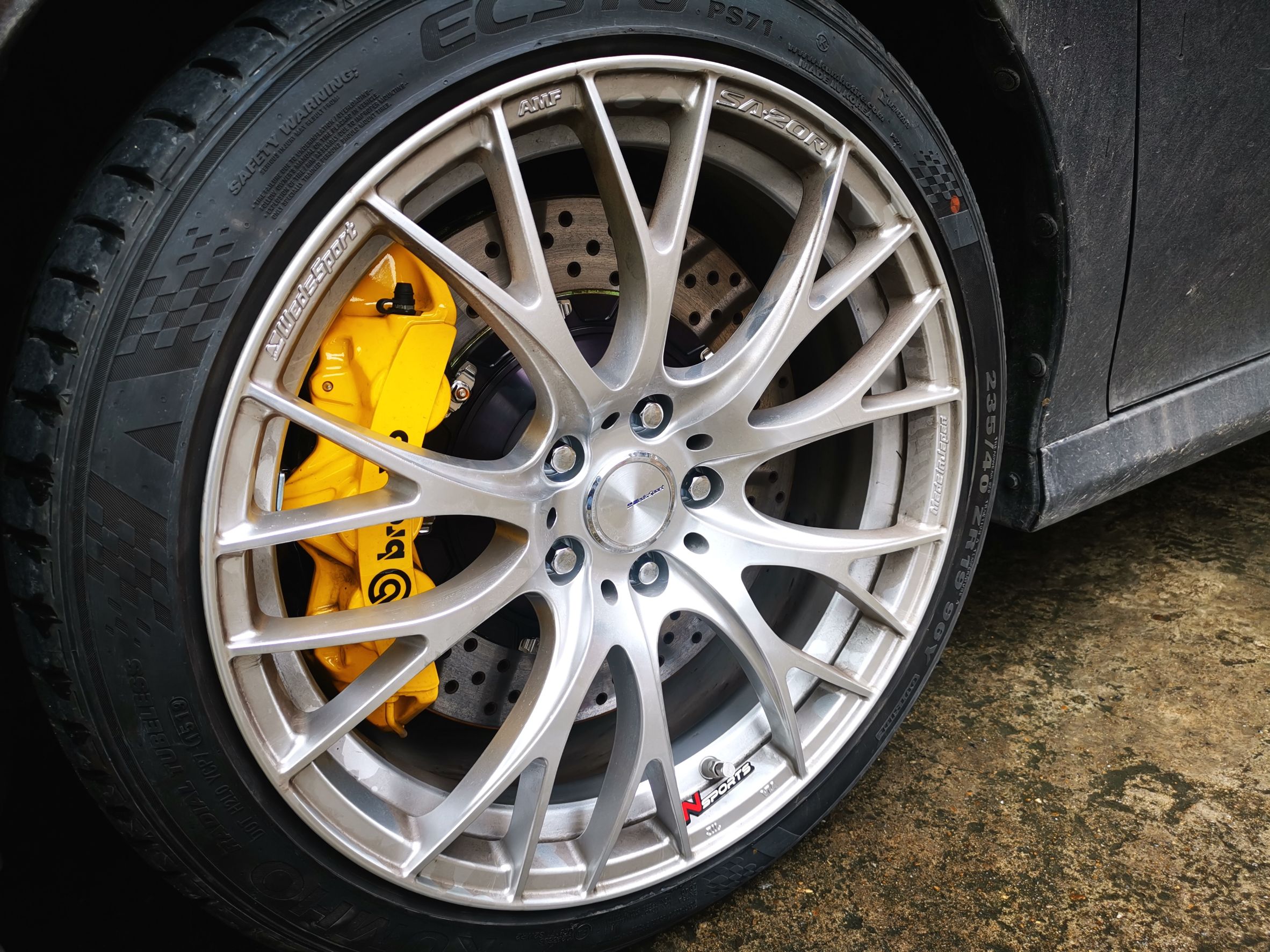 Toyota Camry ใส่ล้อ Wedssport SA20r 19x8.5+35 5-114.3