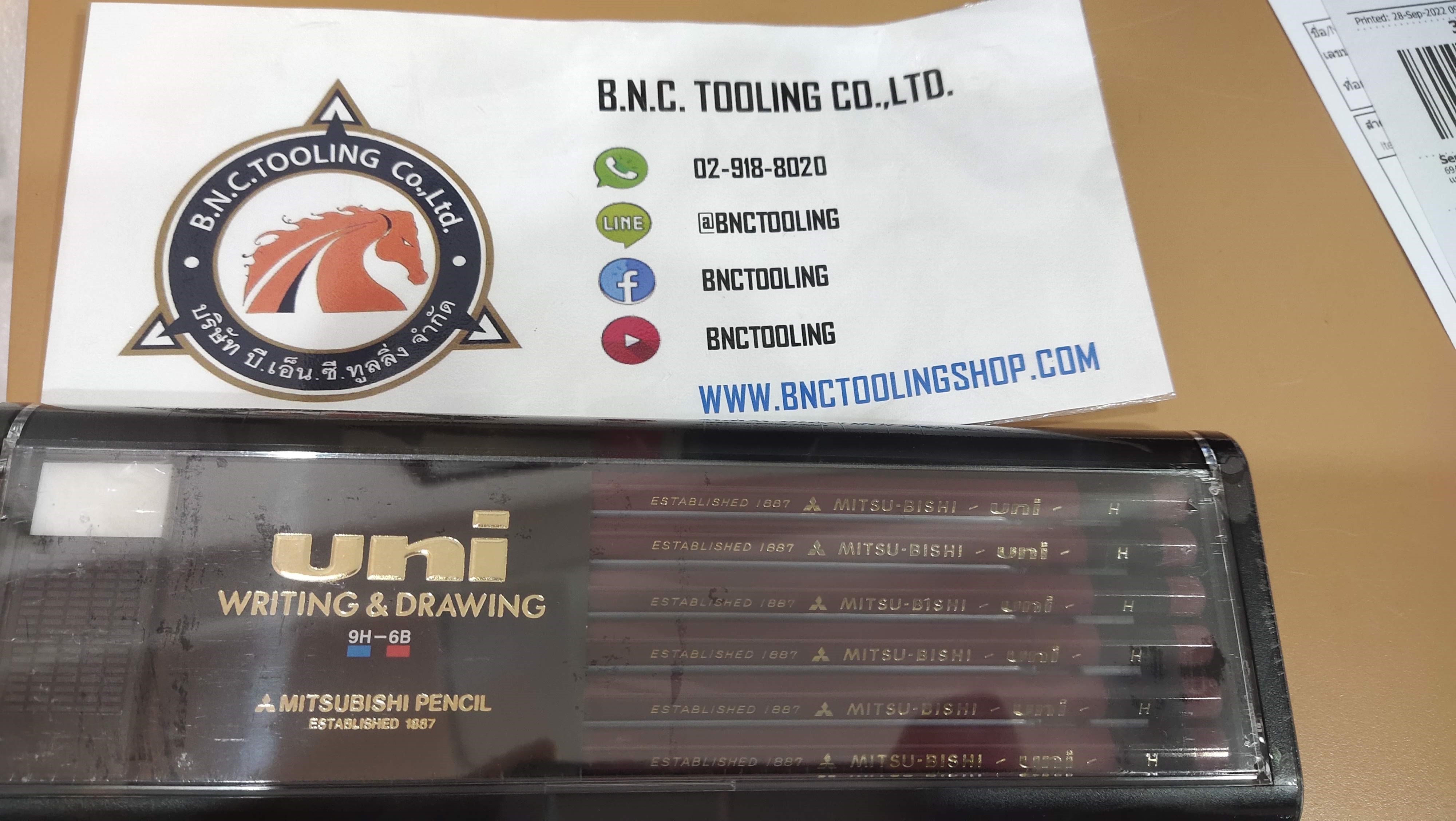 Pencil Uni Mitsubishi For Pencil Hardness Tester | Class H , HB| สำหรับ เครื่องทดสองการขีดขวน