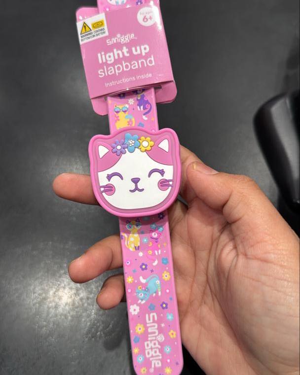 สายรัดข้อมือ Smiggle light up slapband-มีไฟ