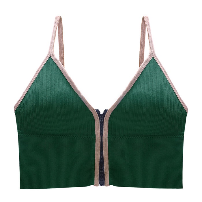 NA202 เสื้อบราสายเดี่ยวเอวลอยเซ็กซี่ ด้านในเป็นฟองน้ำถอด-ใส่ได้ ด้านหน้าเป็นซิปรูดผ่ากลางตามรูปเลยค่ะ