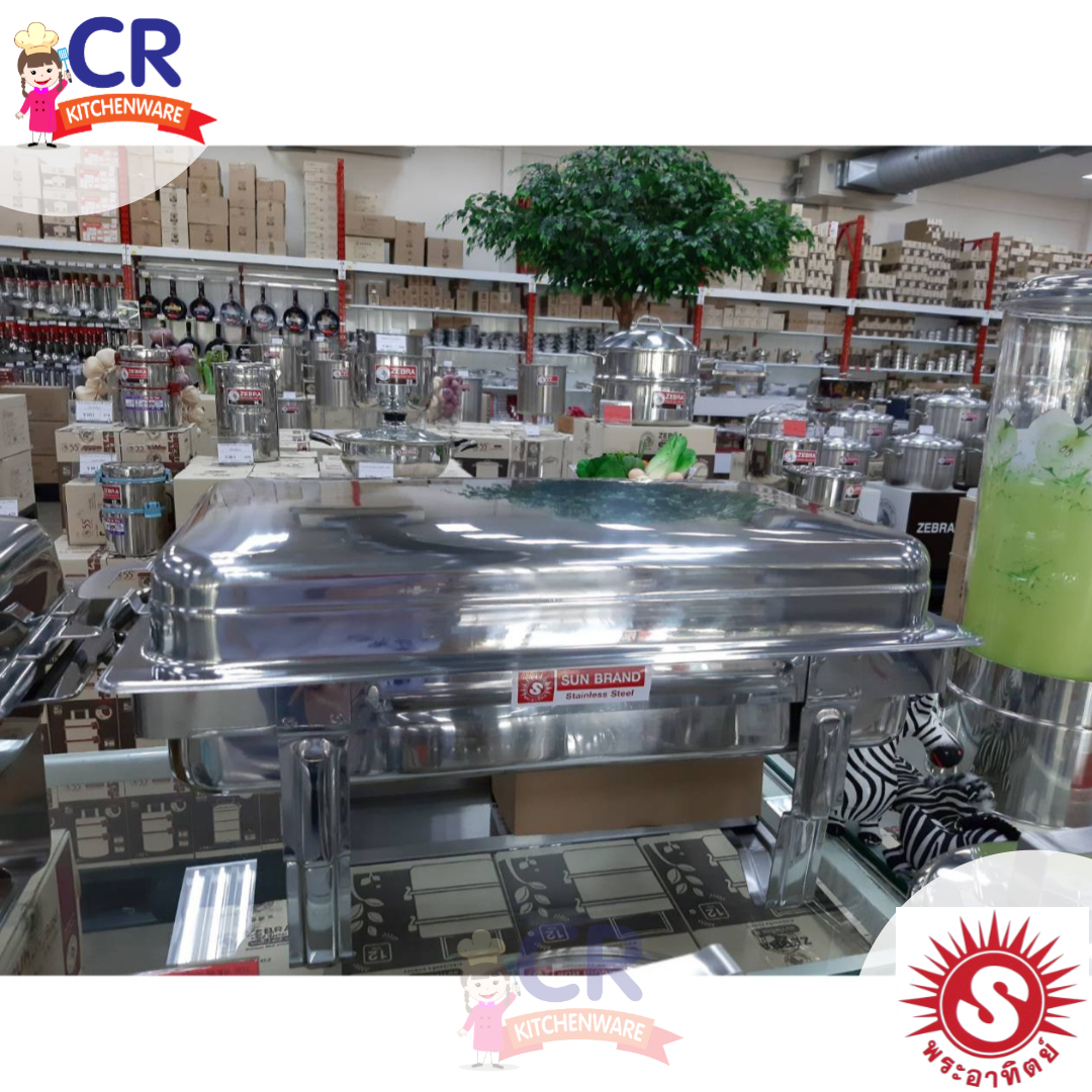 SUNZ ชุดอ่างอุ่นอาหารใหญ่ 50 ซม. ตราพระอาทิตย์ (เครือหัวม้าลาย)