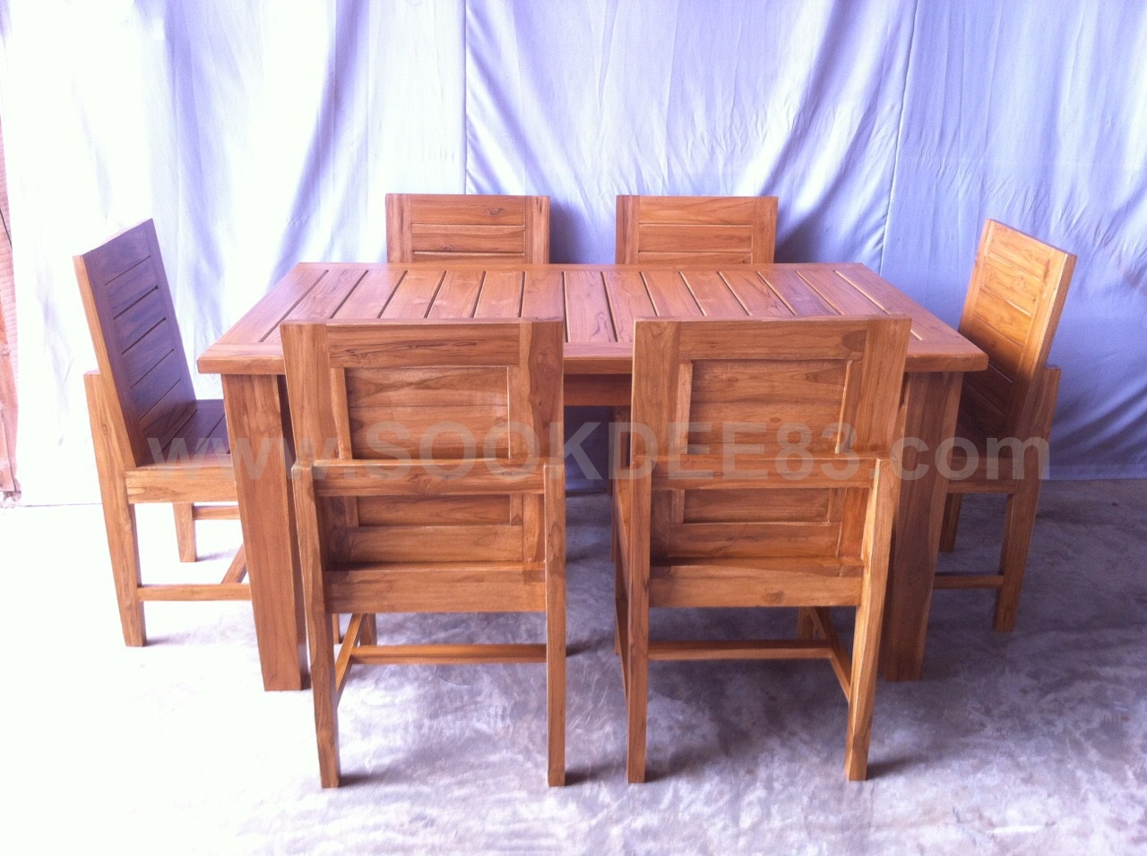 ชุดโต๊ะกินข้าวสุดคุ้ม เก้าอี้ 6 ตัว