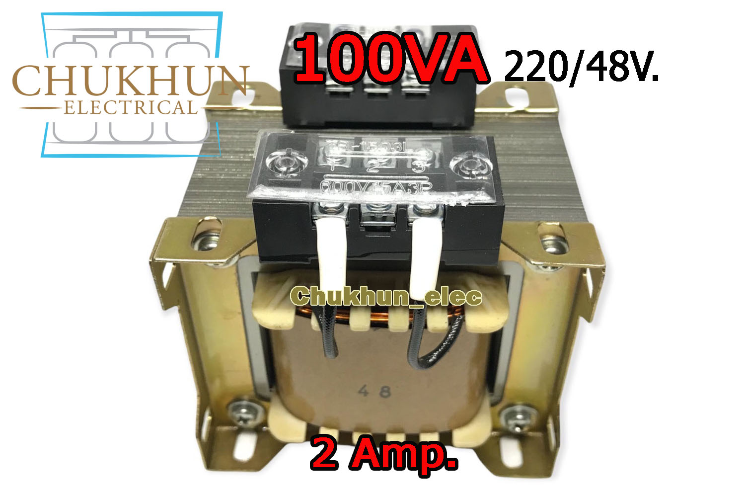หม้อแปลงไฟฟ้า Input 220V. Output 48V. 2Amp