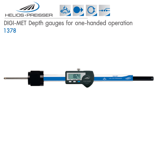 HELIOS-PREISSER,DIGI-MET Depth gauges for one-handed operation,1378