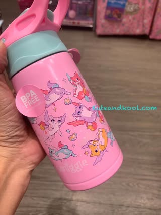 กระติกน้ำ เก็บร้อน Smiggle steel water bottle Flip Spout Junior-แมว