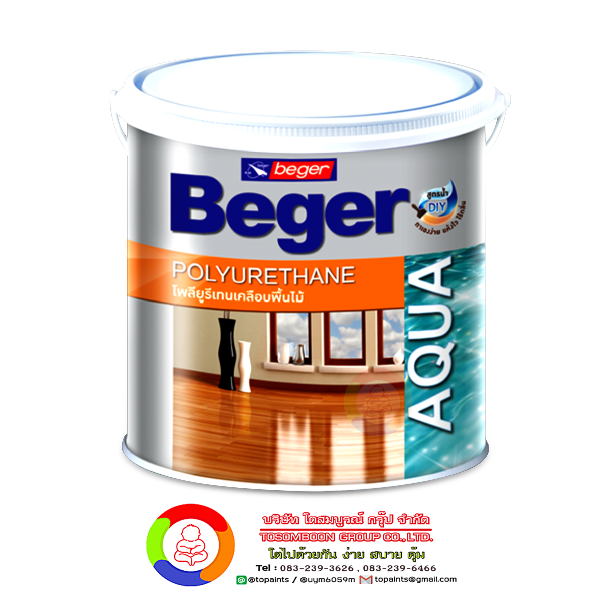 รองพื้นเบเยอร์ แซนดิ้ง ซีลเลอร์ เอพี-500 Beger Aqua Sanding Sealer AP-500