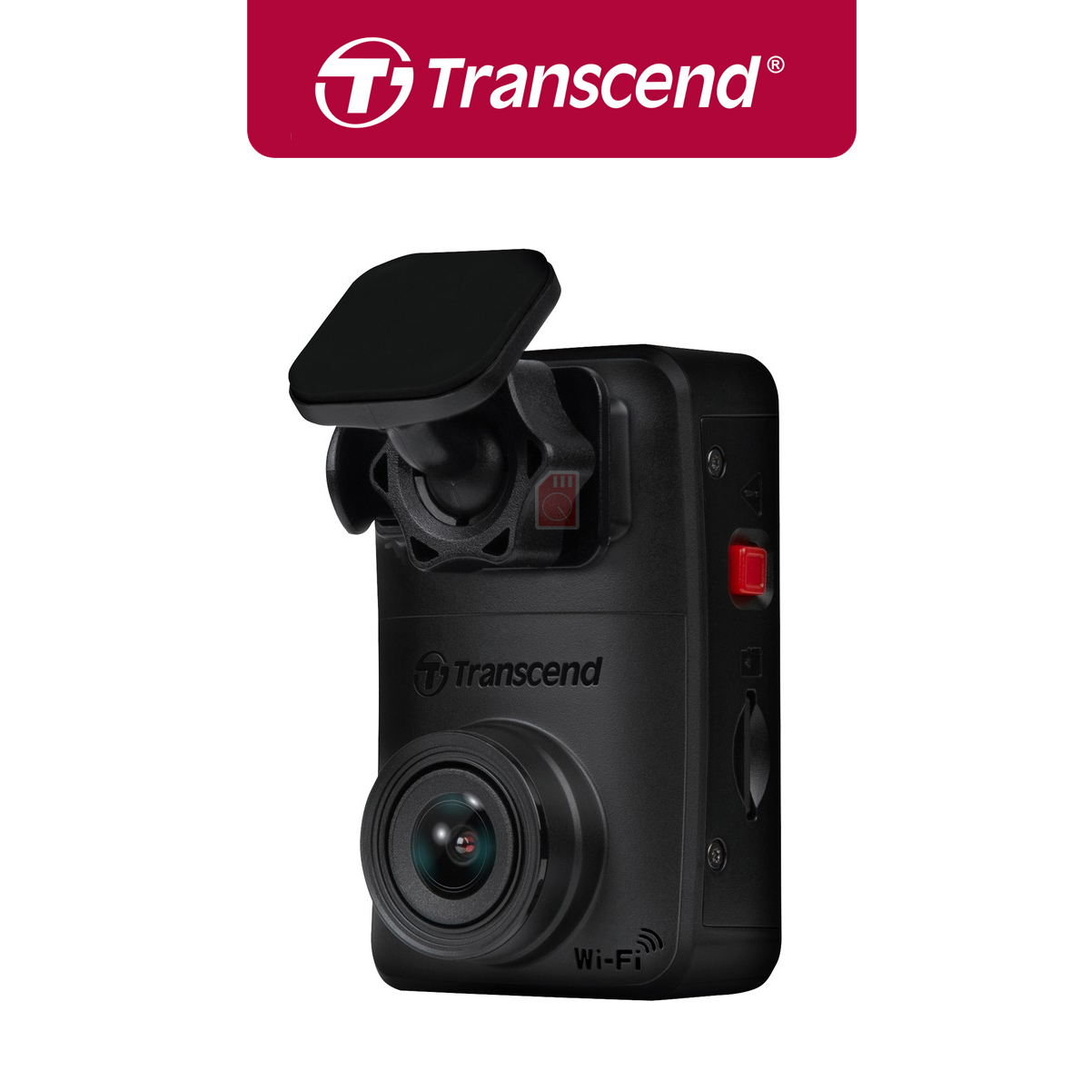 Transcend กล้องติดรถยนต์ DrivePro 10 2K QHD 1440P ฟรี Memory Card 64GB * รับประกัน 2ปี TS-DP10A-64G