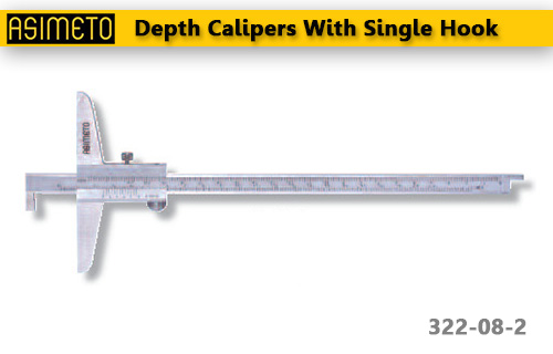 ASIMETO,P78,Depth Calipers With Single Hook,322-06-2