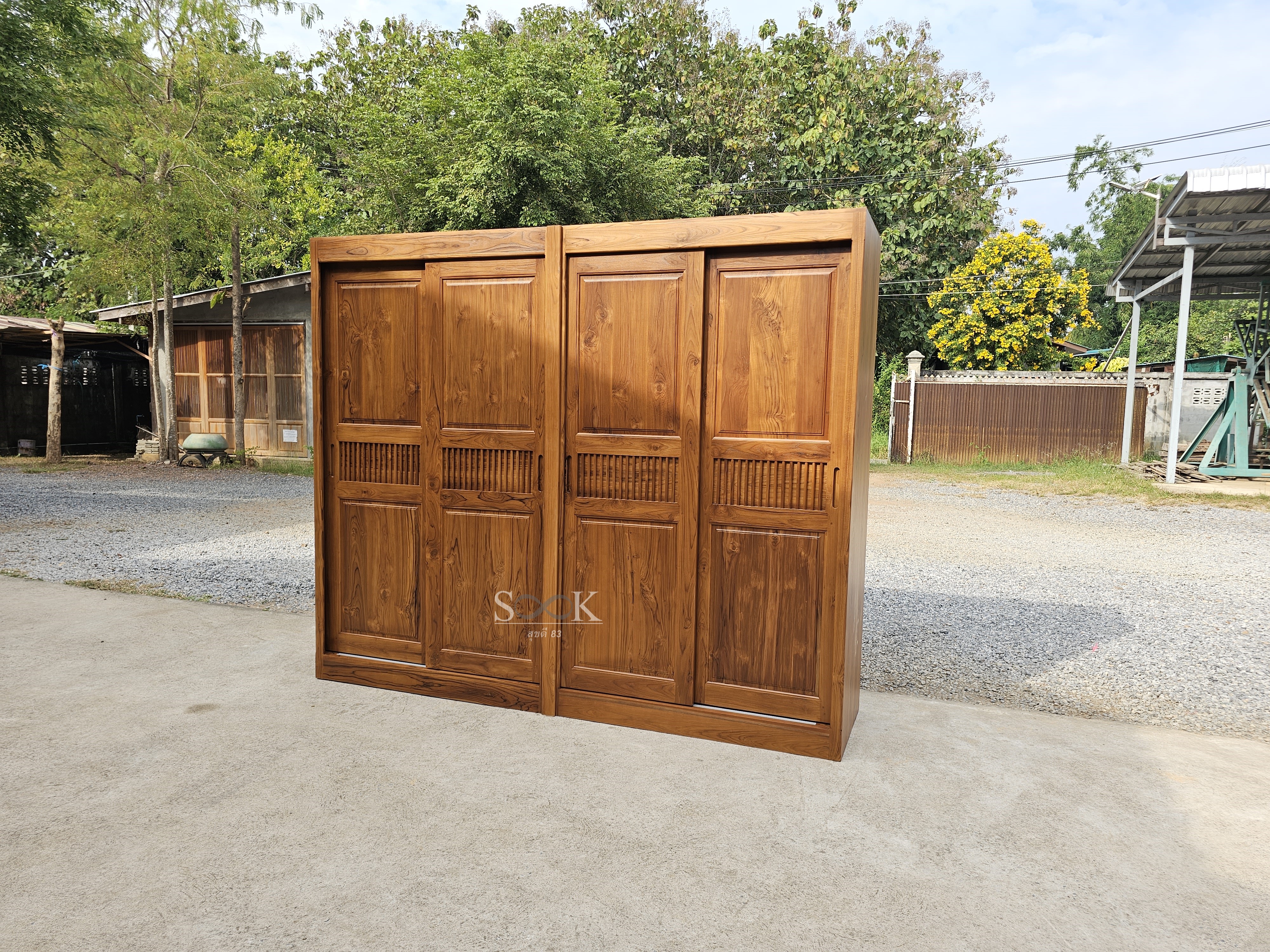 ตู้เสื้อผ้าประกบบานสไลด์โมเดิร์น สูง 1.8 ม.