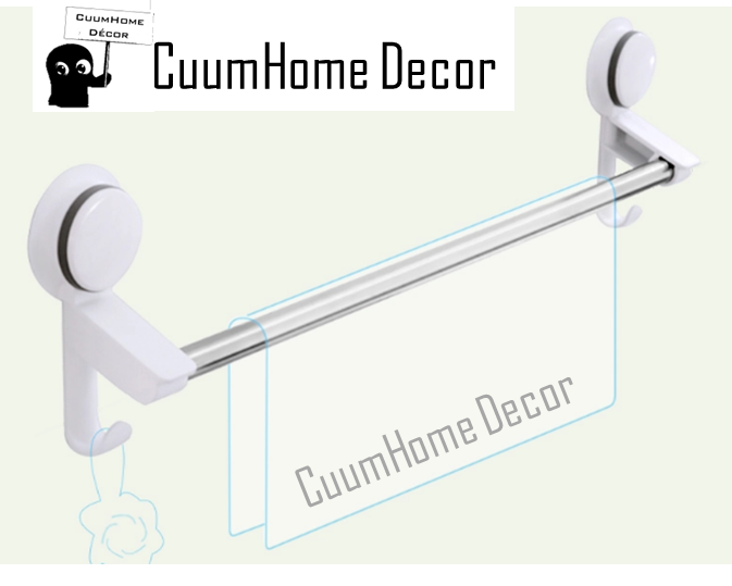 VR-30 ราวแขวนผ้าขนหนู 1 ชั้นพร้อมตะขอ