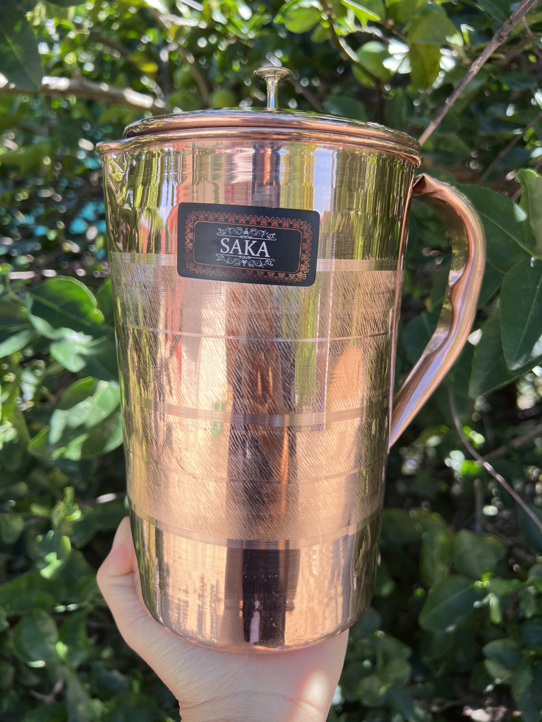 เยือกน้ำทองแดง 2 ลิตร ทองแดงอินเดีย