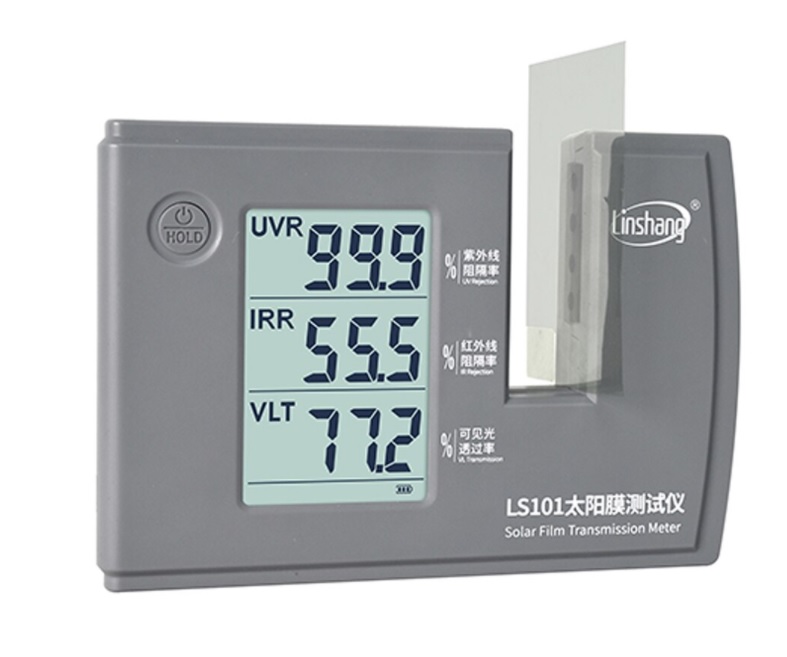 เครื่องวัดประสิทธิ์ภาพฟิลม์กรองแสง,Linshang LS101 Solar Film Transmission Meter UV/IR/VL Meter Powered by Batteries.