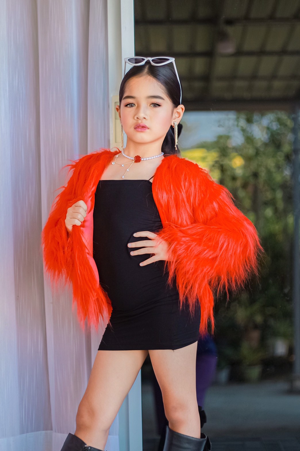 TA02/💜พร้อมส่ง💜ชุดเด็กผู้หญิง ชุดเด็กผู้หญิง เสื้อโค้ทขนมิ้ง งานสวยไฮโซมากๆค่ะ