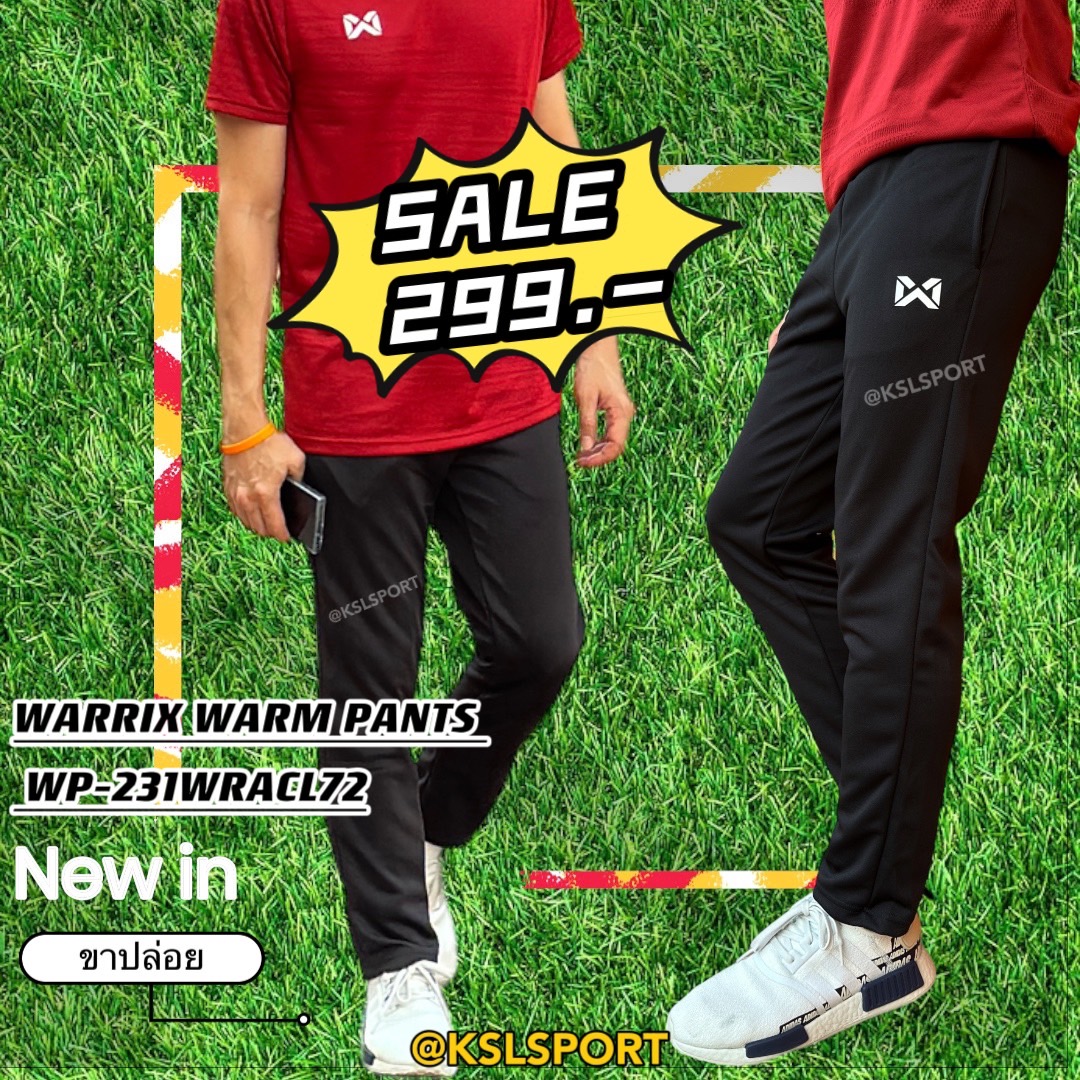 WARRIX กางเกงวอร์มวาริกซ์ขาปล่อย รหัส WP-231WRACL72
