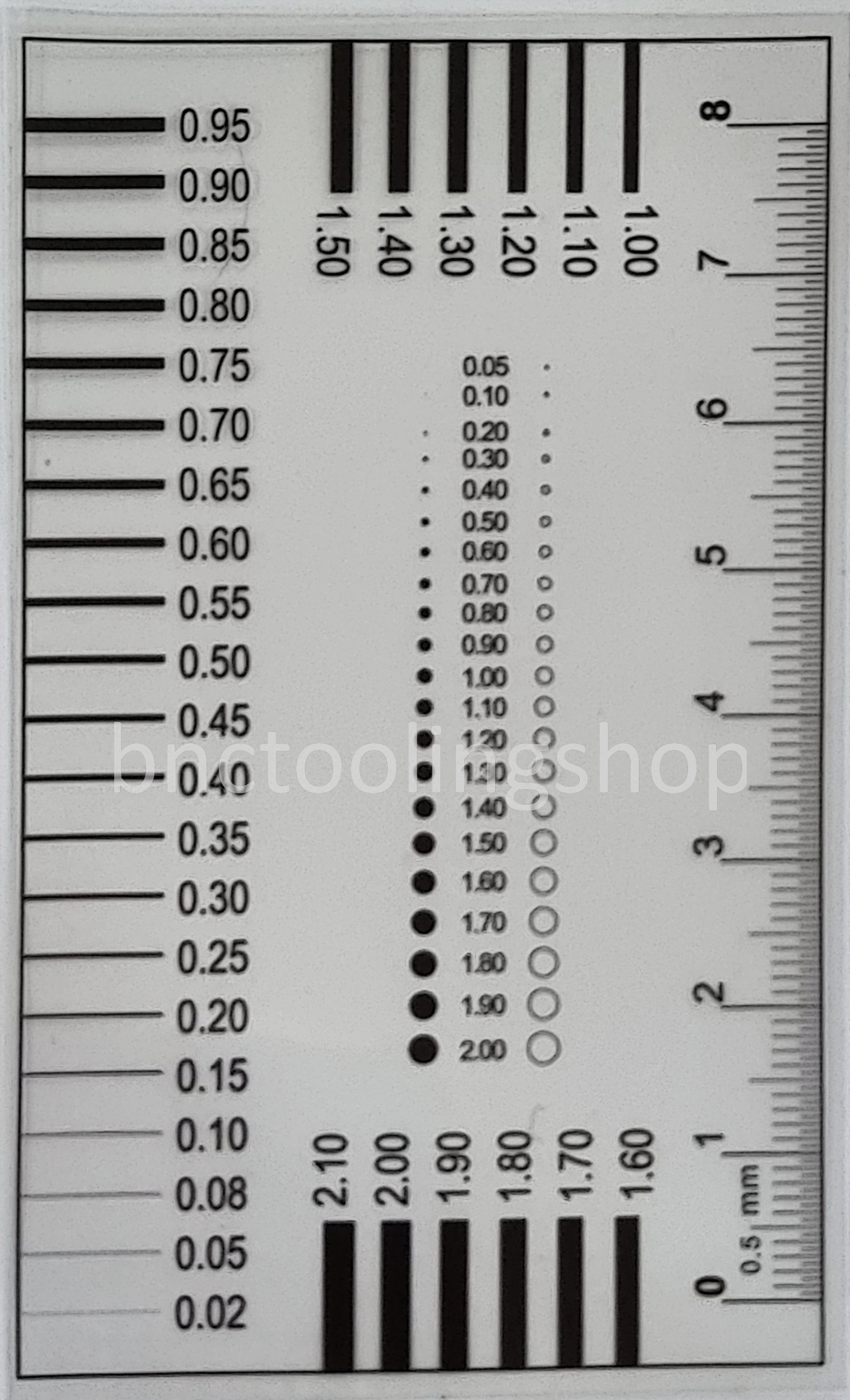 DG102 แผ่นใสมาตรฐานสำหรับตรวจสอบชิ้นงาน,Dot Gauge,แผ่นฟิลม์วัดขนาดชิ้นงาน,Point Line Gauge Film, DG102