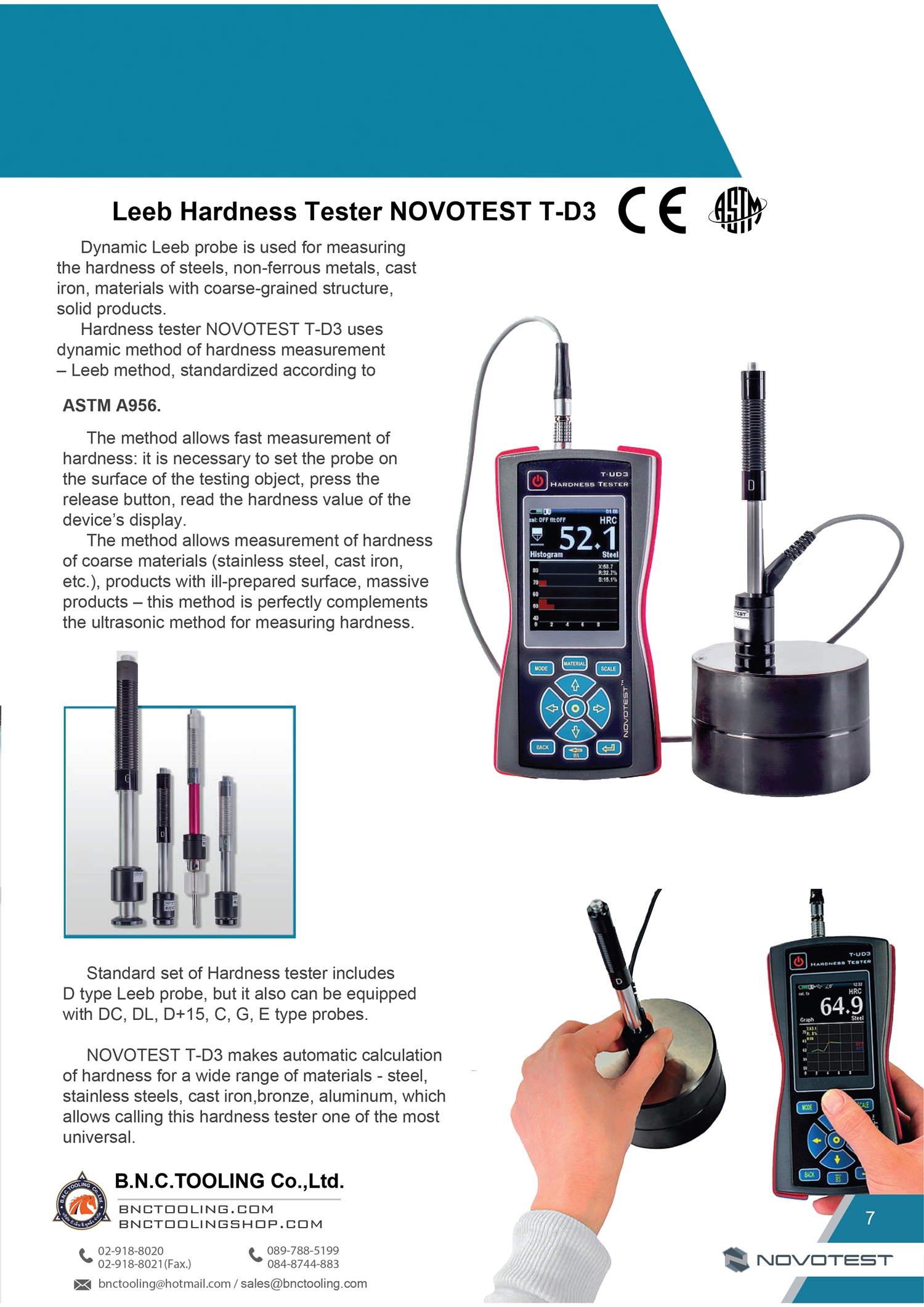 NOVOTEST,Leeb Hardness Tester NOVOTEST,T-D3