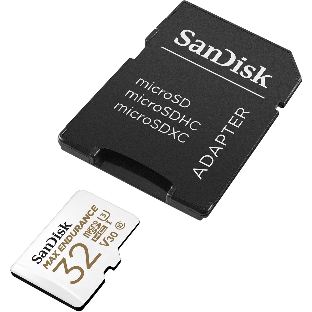 SanDisk Max Endurance 32GB SDHC microSD Card (SDSQQVR-032G-GN6IA) เมมโมรี่การ์ด แซนดิสก์ กล้องติดรถยนต์ กล้องวงจรปิด ประกัน Synnex 3 ปี