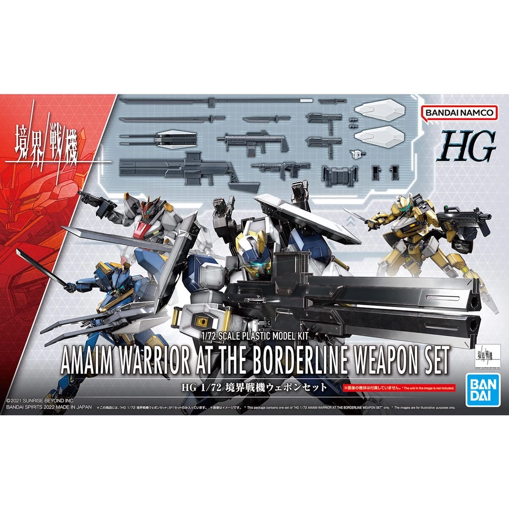 Bandai HG 1/72 AMAIM WARRIOR AT THE BORDERLINE WEAPON SET 4573102637987 C2