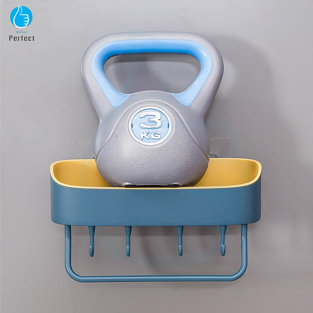 ชั้นวางของในห้องน้ำ ชั้นแขวนผนัง ชั้นเก็บของในห้องน้ำ ไม่ต้องเจาะผนังห้องน้ำ รุ่น Bathroom shelf 05