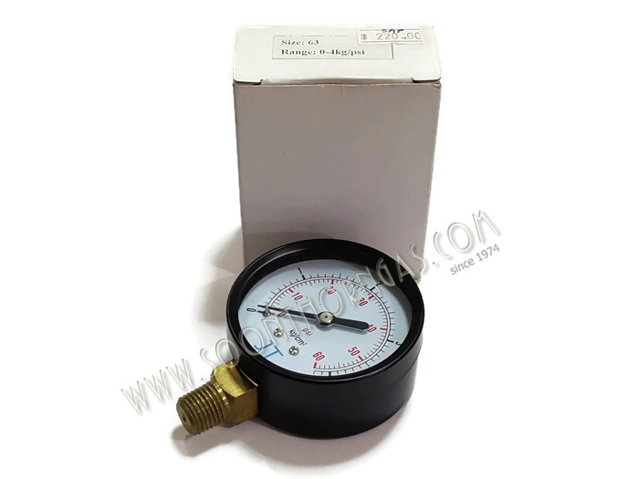 เกจ์วัดแรงดันแก๊ส HIGH PRESSURE GAUGE JT 0-4 kg