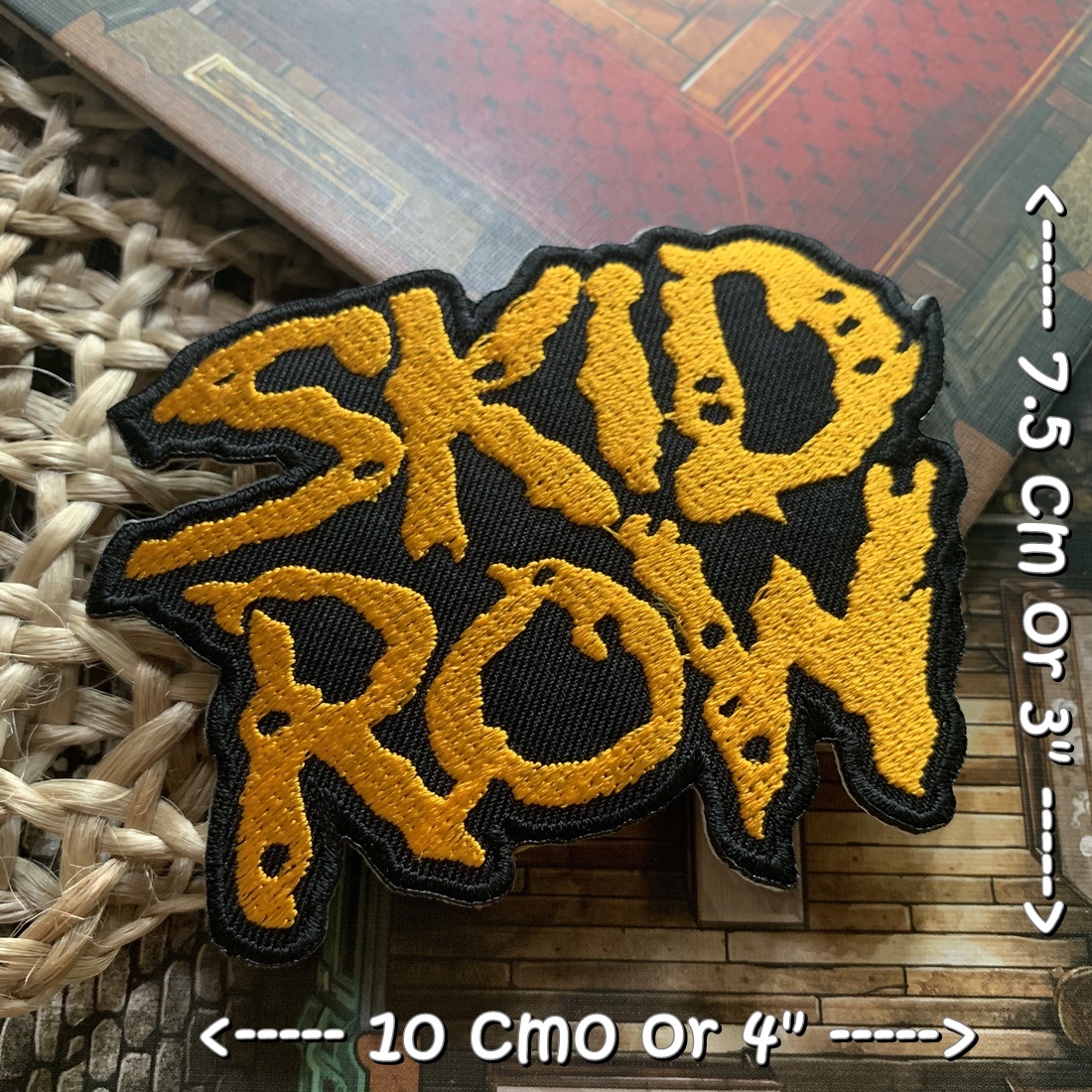 Skid Row วงดนตรี ร็อค เฮฟวี่เมทัล พังค์ ตัวรีดแบบปัก อาร์มปัก ตัวรีดติดเสื้อ ตัวรีด ติดกระเป๋า ติดหมวก ติดแจ๊คเก็ต Rock Iron on Embroidered Patch