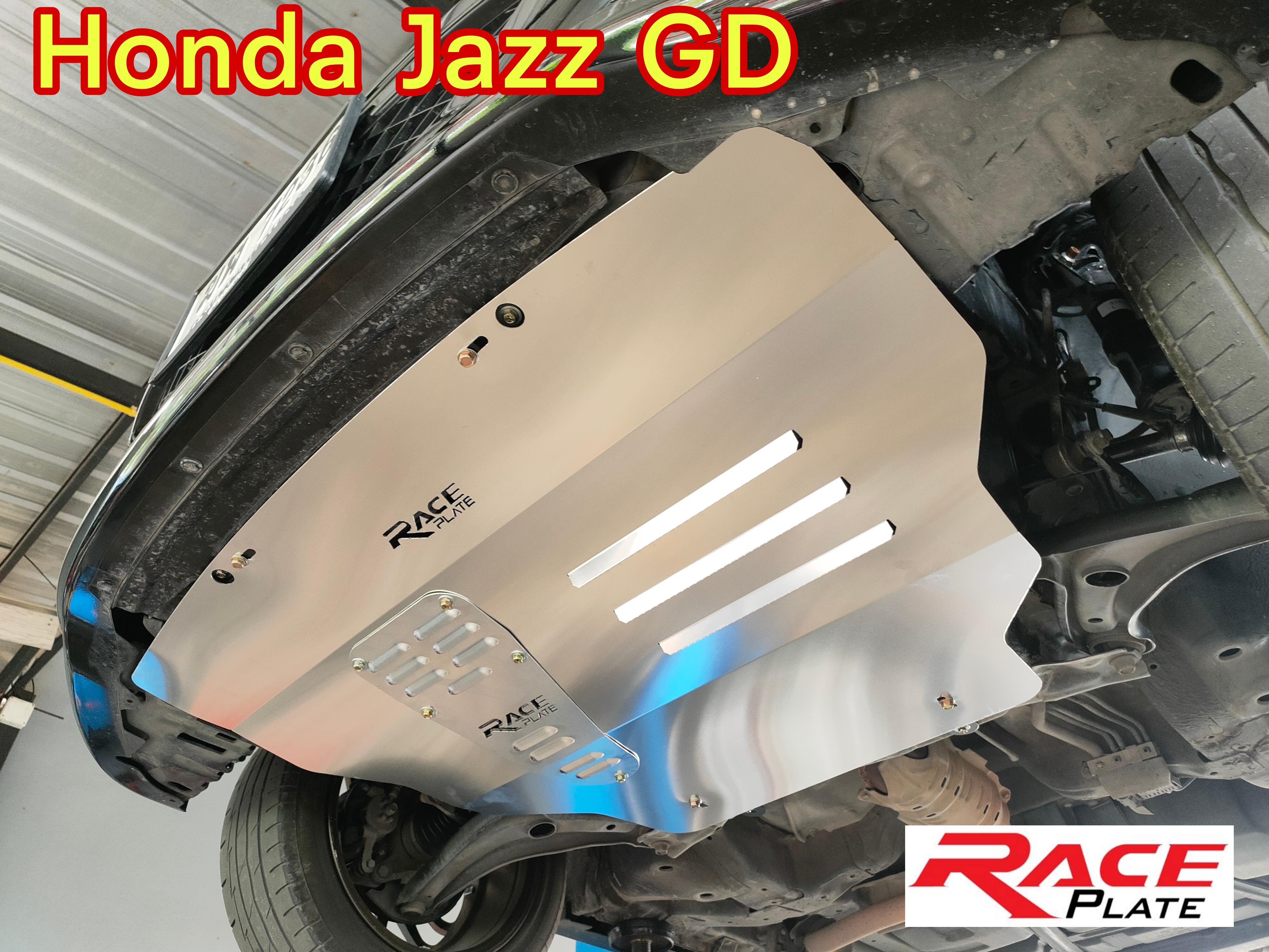 แผ่นปิดใต้ห้องเครื่องอลูมิเนียม Honda Jazz GD Raceplate_Undertray