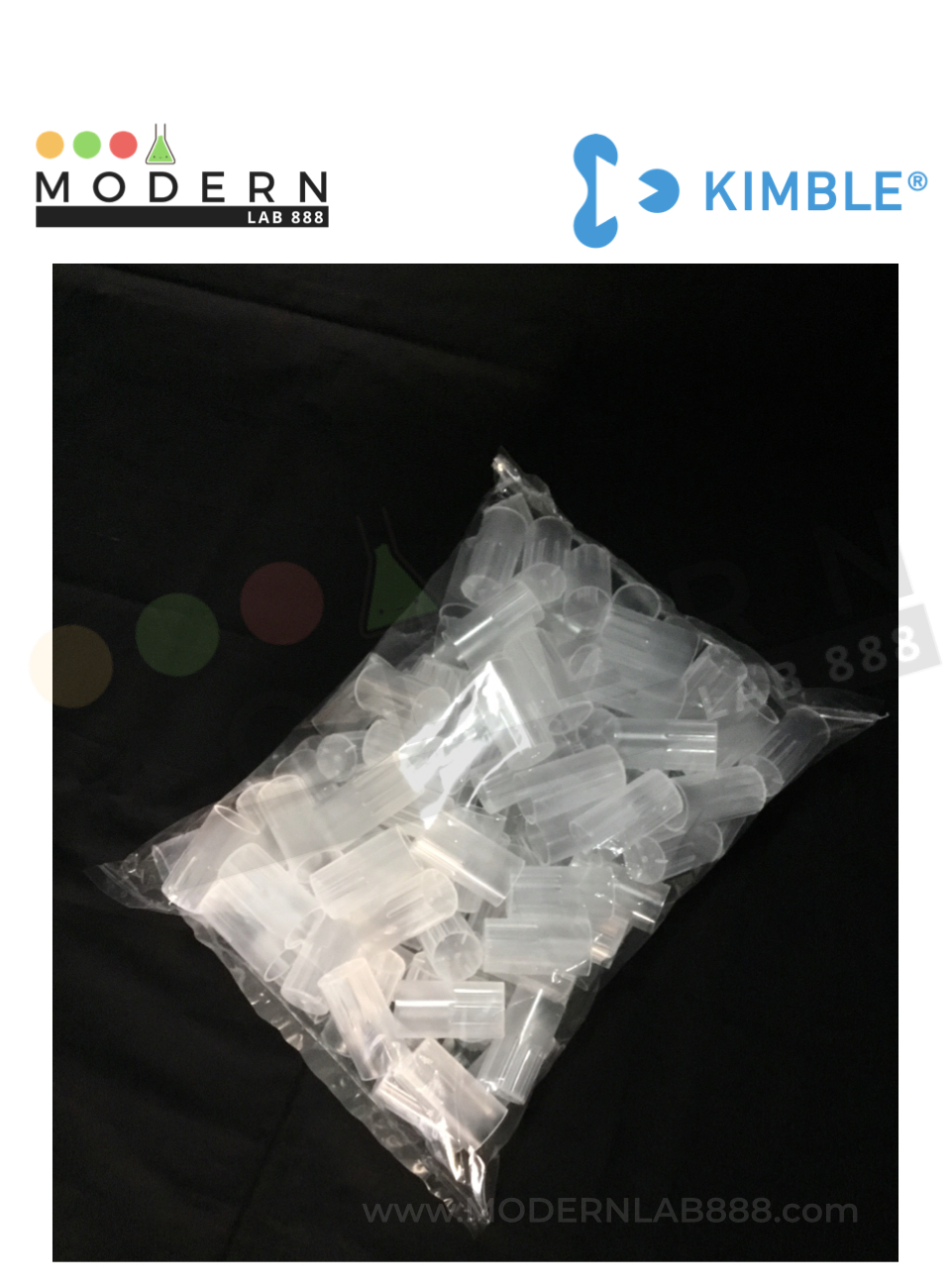 16mm. ฝาปิดหลอดทดลอง / KIM-KAP™ PP Closures for Culture Tubes