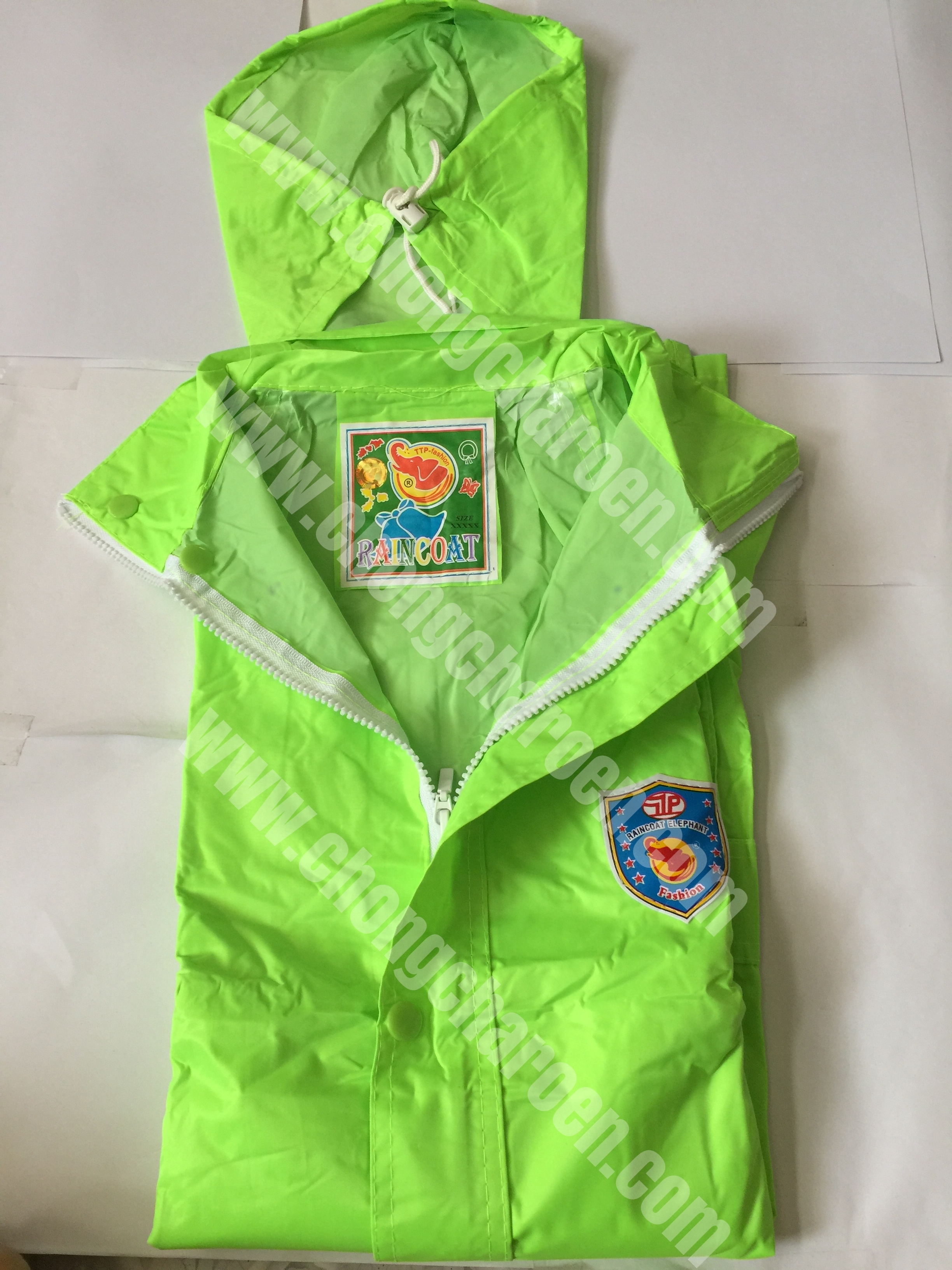 ชุดกันฝน เสื้อ และ กางเกง หนา มีหมวกในตัว สีต่างๆ ตราช้าง Danko