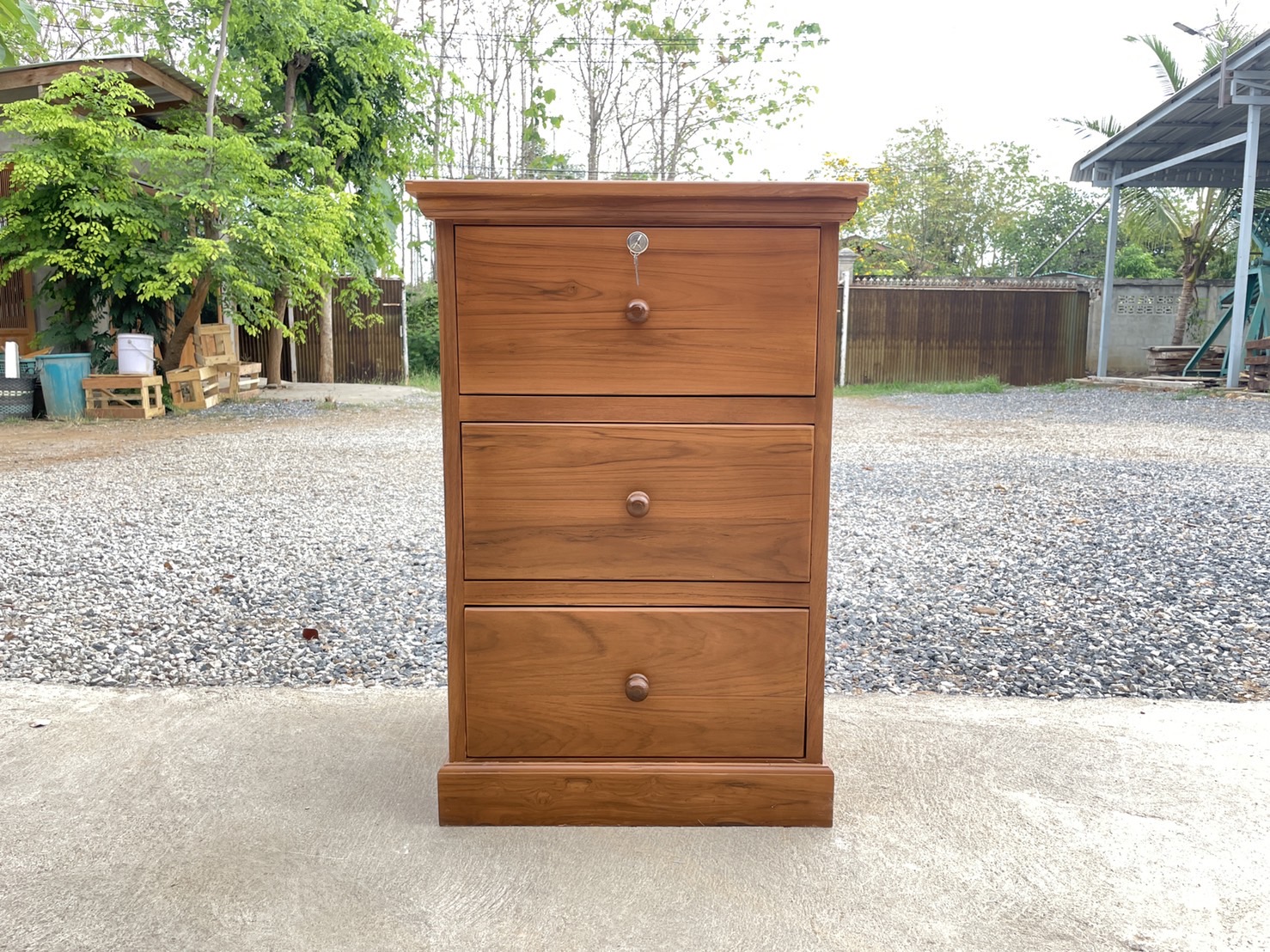 ตู้เอกสารจัมโบ้ 3 ลิ้นชัก ปกยื่น ขาทึบ