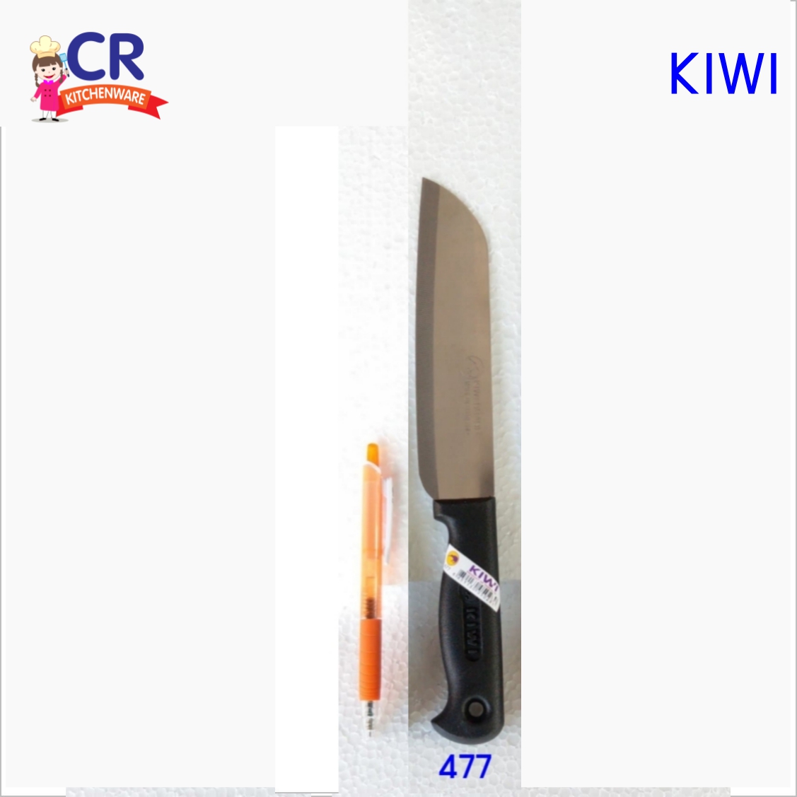 มีดหั่น ด้ามดำ KIWI No. 474 - 479 (ราคาต่อชิ้น)