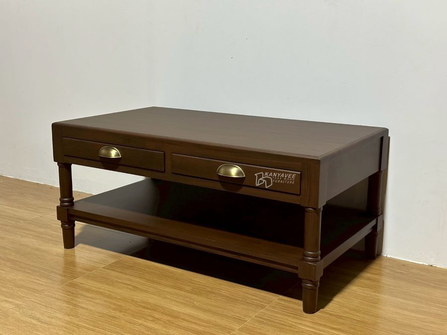 โต๊ะกลางโซฟา สีวอลนัทเข้ม