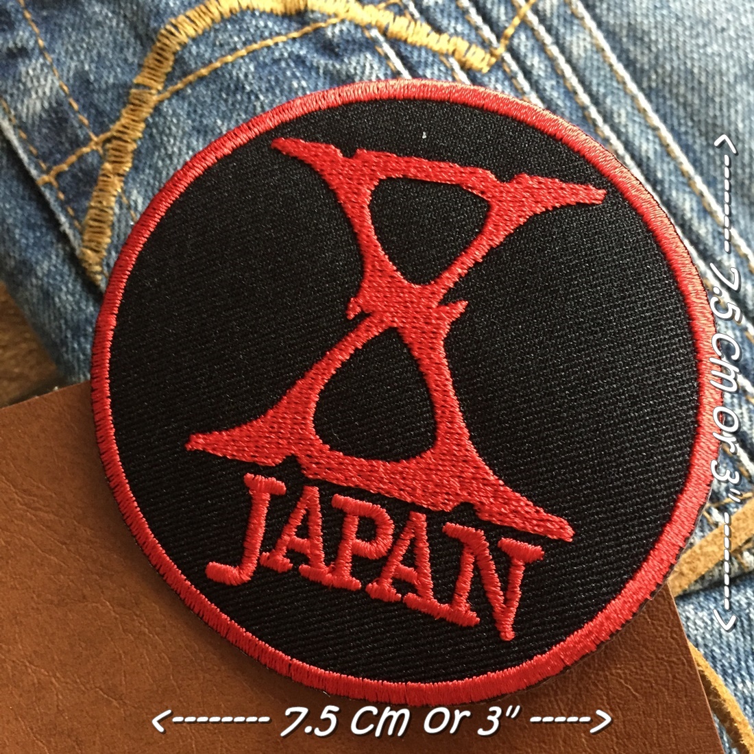 JApan X วงดนตรี ร็อค เฮฟวี่เมทัล พังค์ ตัวรีดแบบปัก อาร์มปัก ตัวรีดติดเสื้อ ตัวรีด ติดกระเป๋า ติดหมวก ติดแจ๊คเก็ต Rock Iron on Embroidered Patch