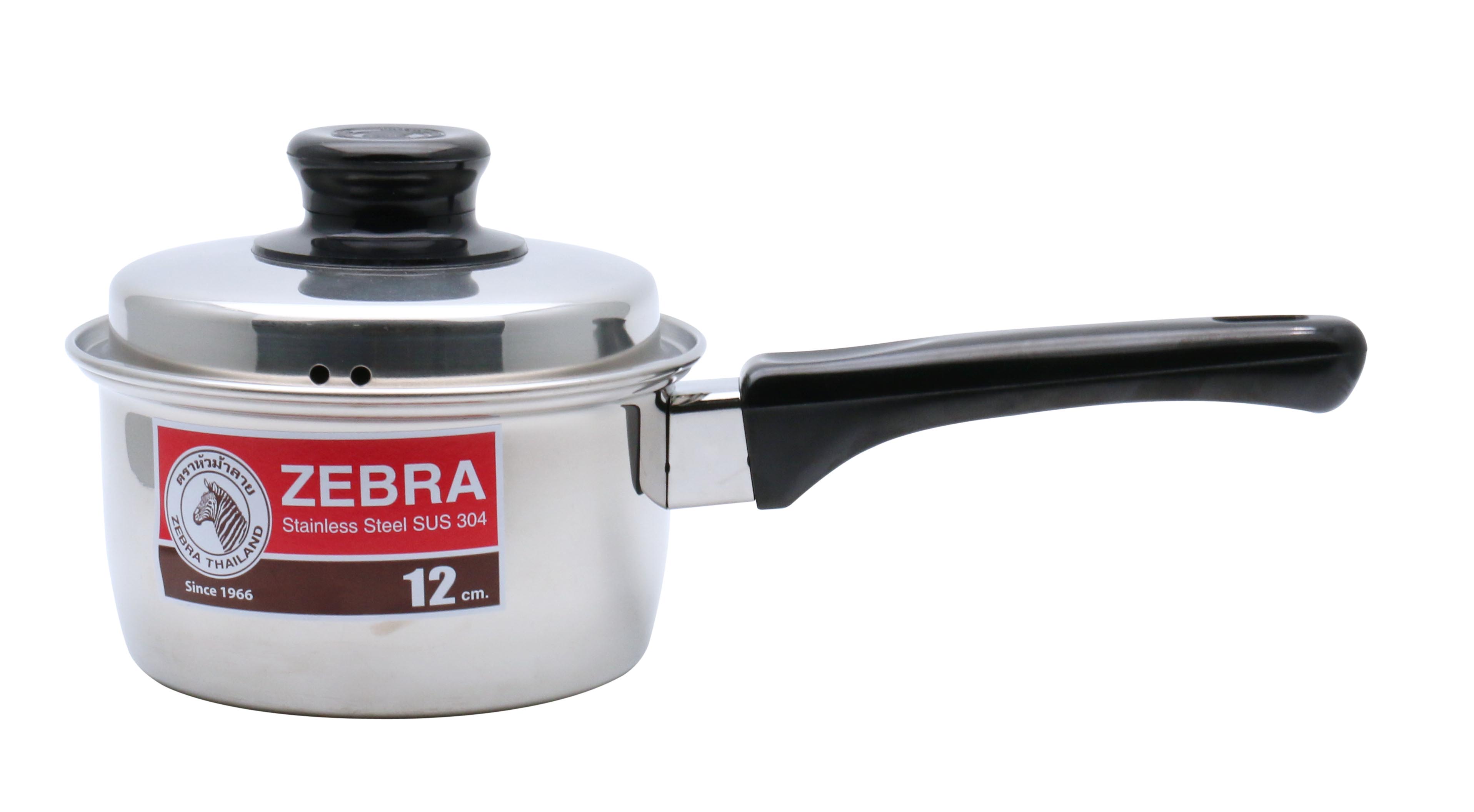 Zebra หม้อด้าม ขนาด 12 ซม. ตราหัวม้าลาย