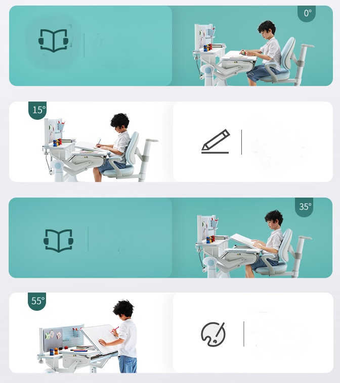 โต๊ะเขียนหนังสือเด็ก Smart Kids Model SMT2_T21 (Good for Health)