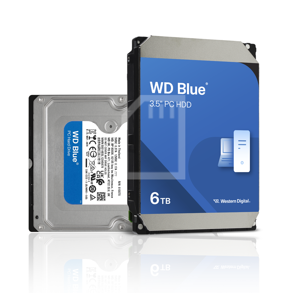 WD Blue PC Desktop Hard Drive 3.5 INCH HDD (ฮาร์ดดิสก์ 3.5 นิ้ว
