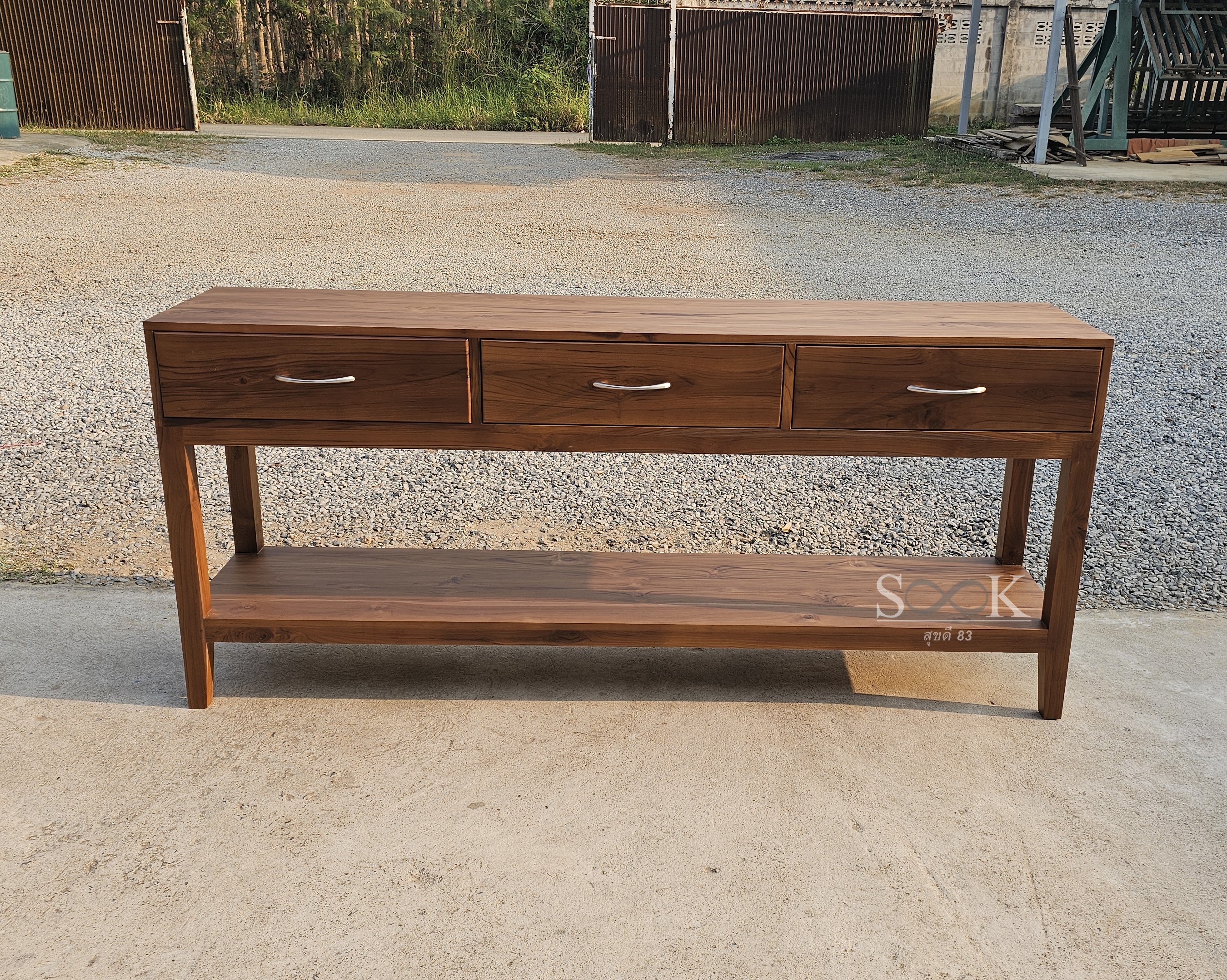 โต๊ะคอนโซลขาตรง 1.80 ม.