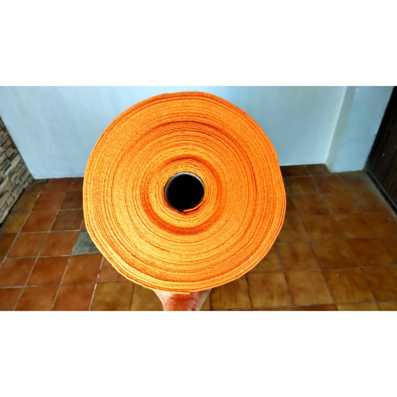 พรมอัดเรียบ สีส้ม 024 กว้าง 1.5m. (สีพิเศษ)