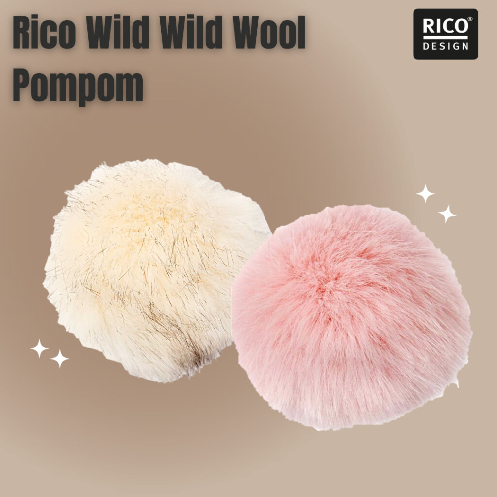 Rico Wild Wild Wool Pompom ปอม ปอมสำหรับทำหมวก ขนาด 10cm
