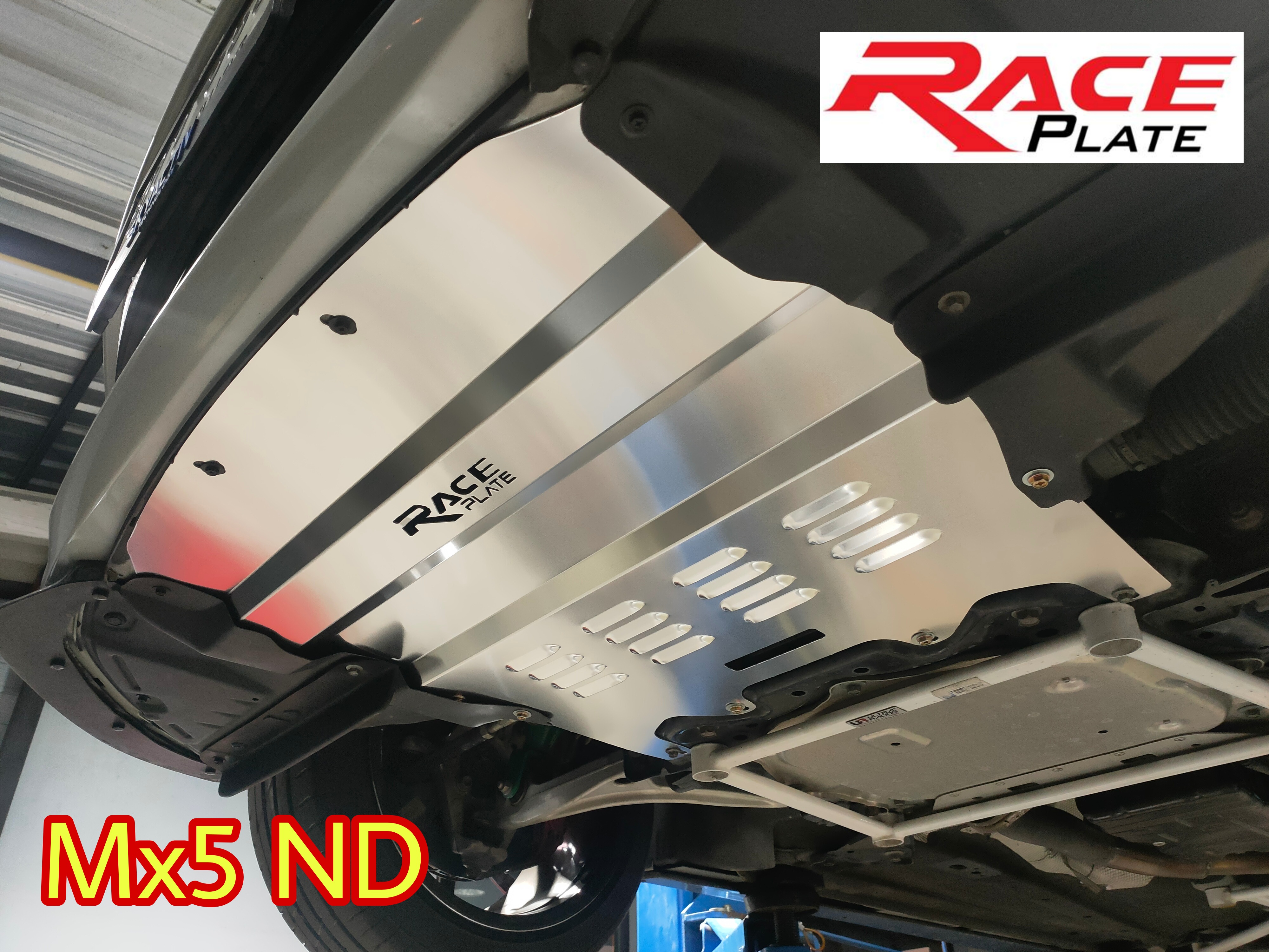 แผ่นปิดใต้ห้องเครื่องอลูมิเนียม Mazda MX5 ND Raceplate_Undertray