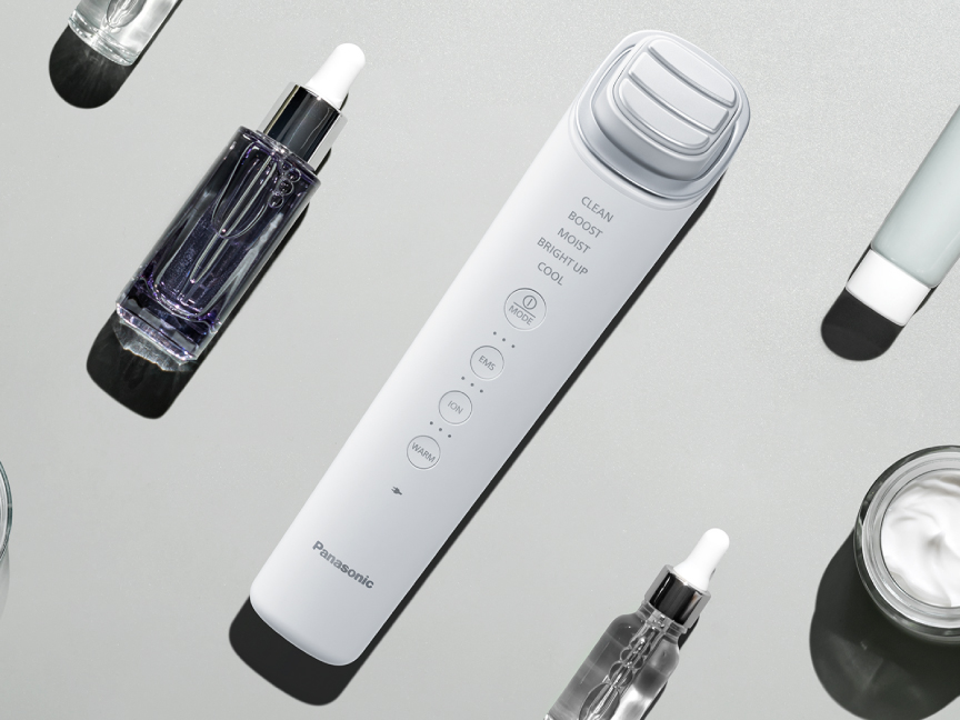 Panasonic Ion Boost Multi EX เครื่องนวดหน้าผลักสกินแคร์+ยกกระชับ รุ่นใหม่ล่าสุด! EH-SS85-W รับประกัน 1 ปี, ไร้สายและใช้กับไฟฟ้าได้ทั่วโลก