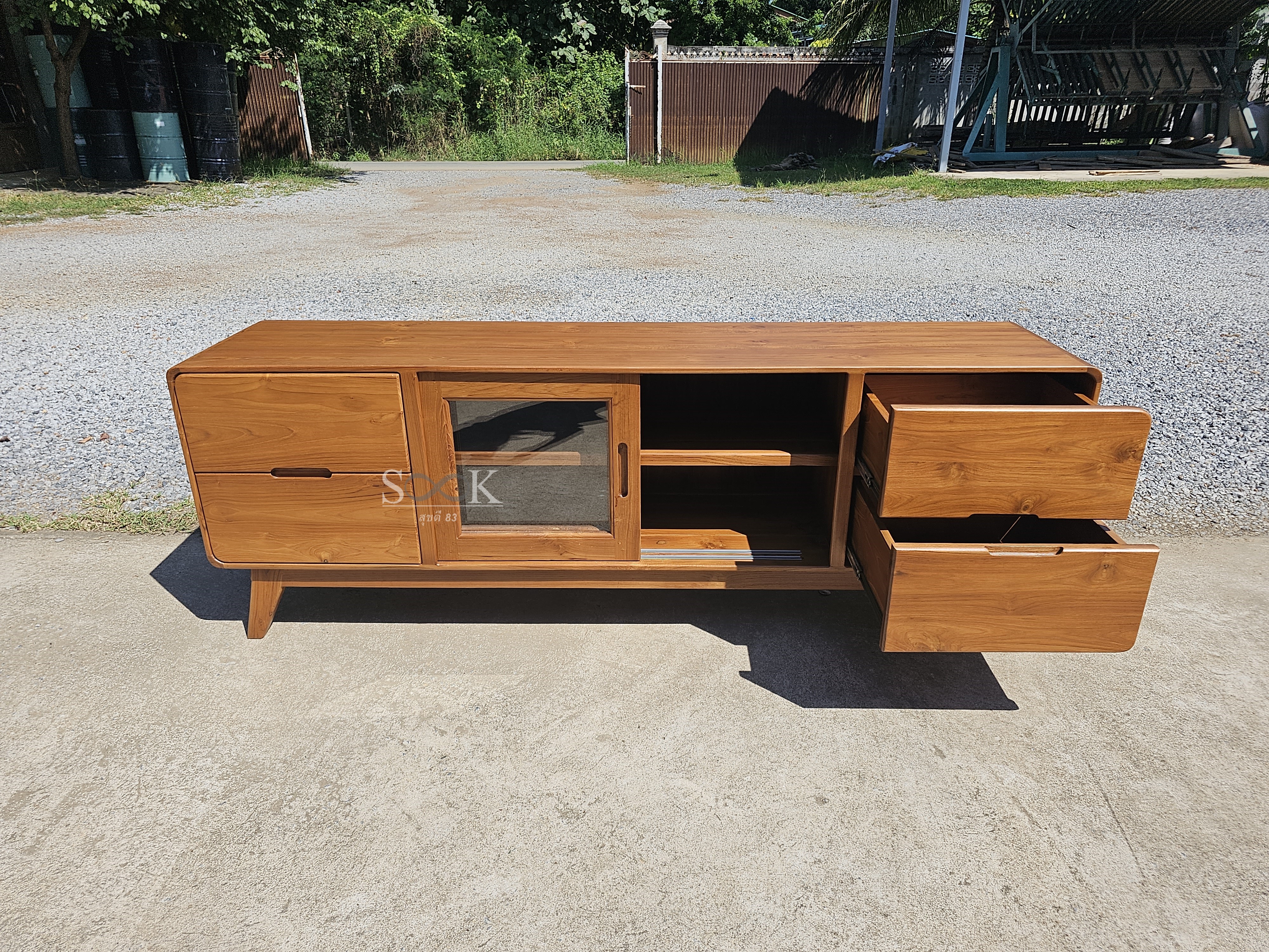 ตู้ไซด์บอร์ดเก็บของวางทีวี