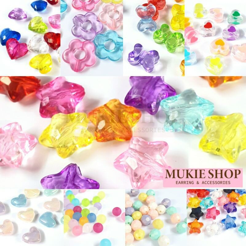 DIY ลูกปัดคละสี V.5 หลายแบบหลายขนาด แพ็ค