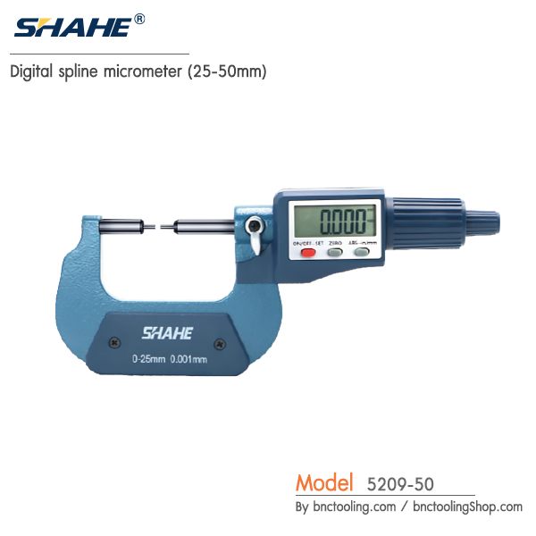 SHAHE,Digital spline micrometer (25-50mm),5209-50