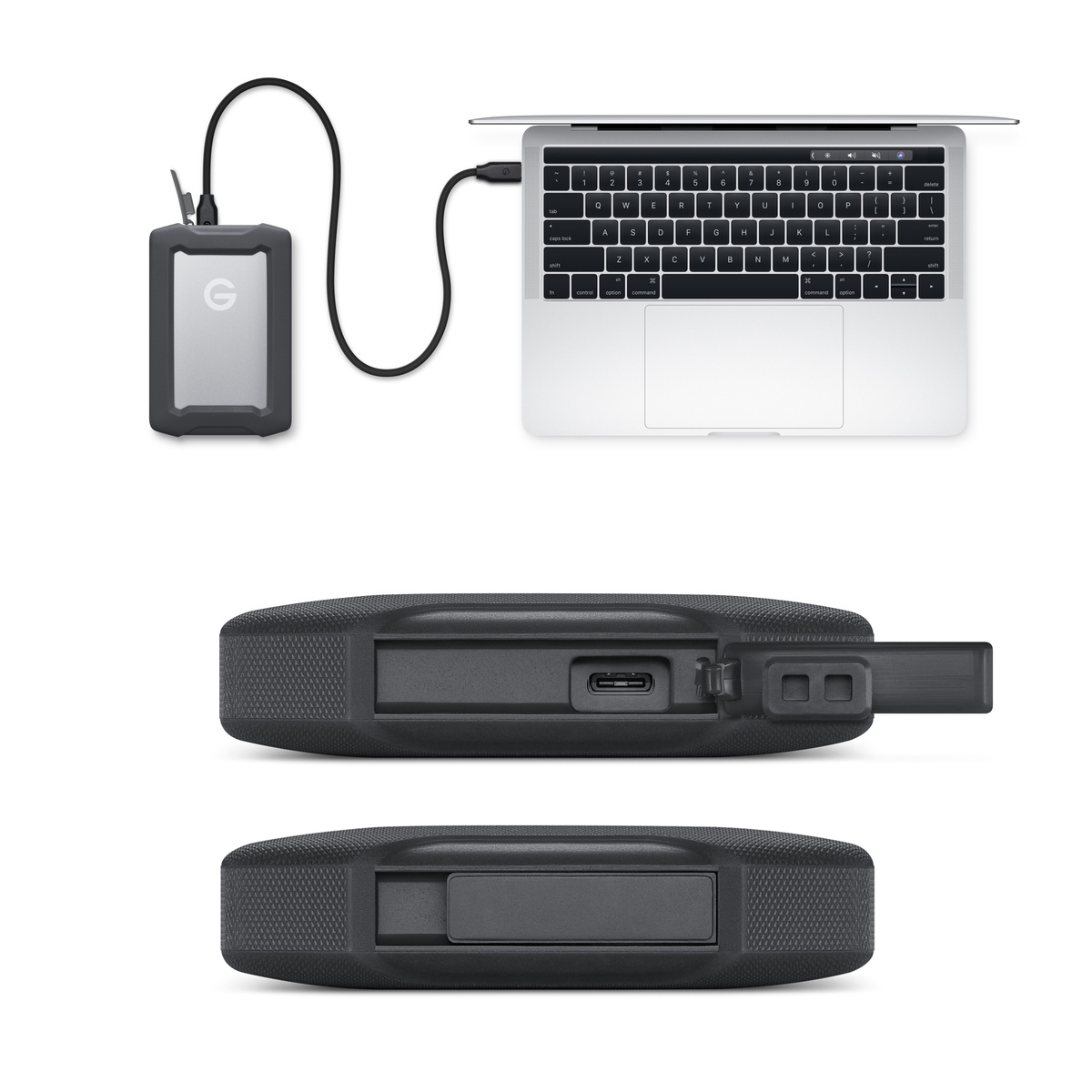 G-DRIVE ArmorATD (SDPH81G) Rugged, Durable portable external HDD, Up to 135-140MB/s*, USB-C (5Gbps), USB 3.2 Gen1 1TB 2TB 4TB 5TB SanDisk Professional