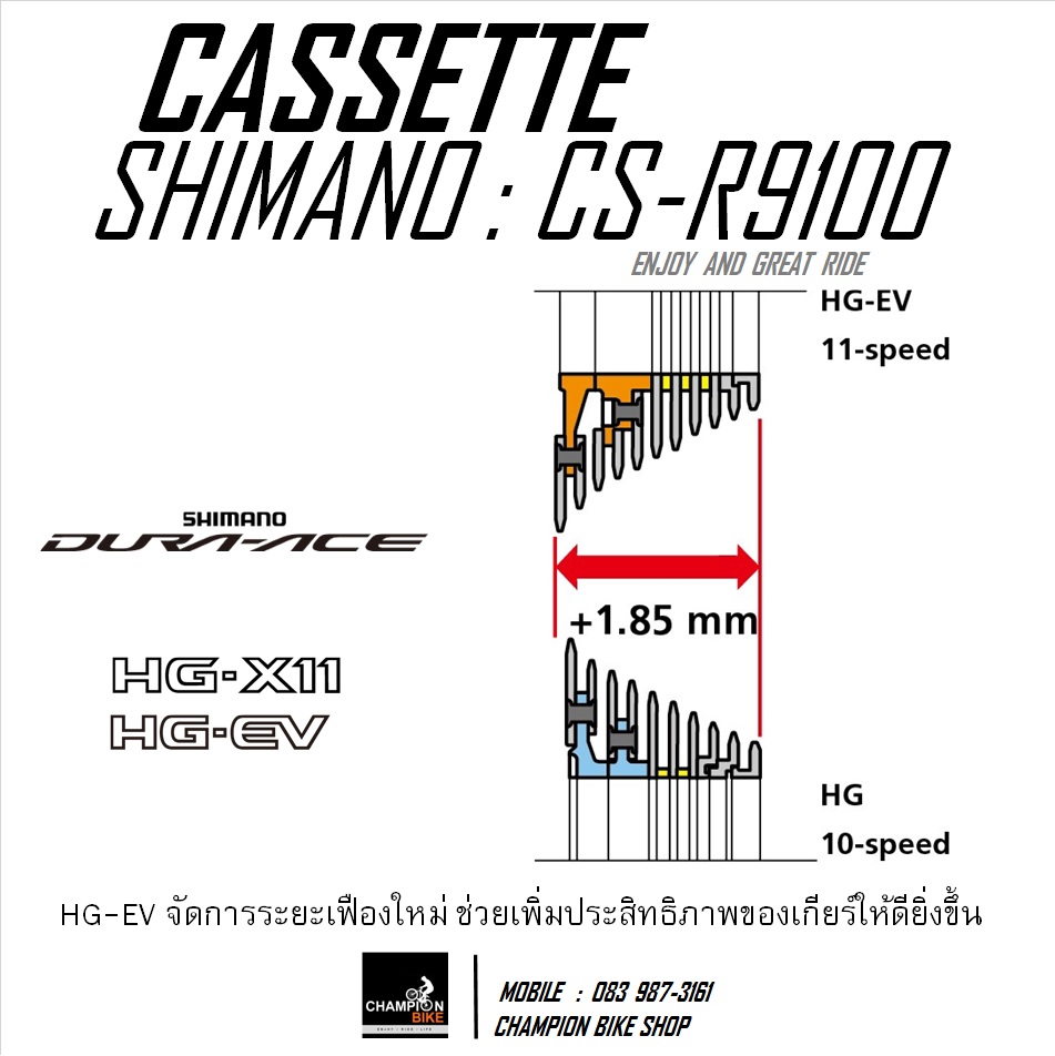 ชุดเกียร์+ชุดเบรคเสือหมอบ SHIMANO DURA ACE R9100 2x11 SPEED GROUPSET