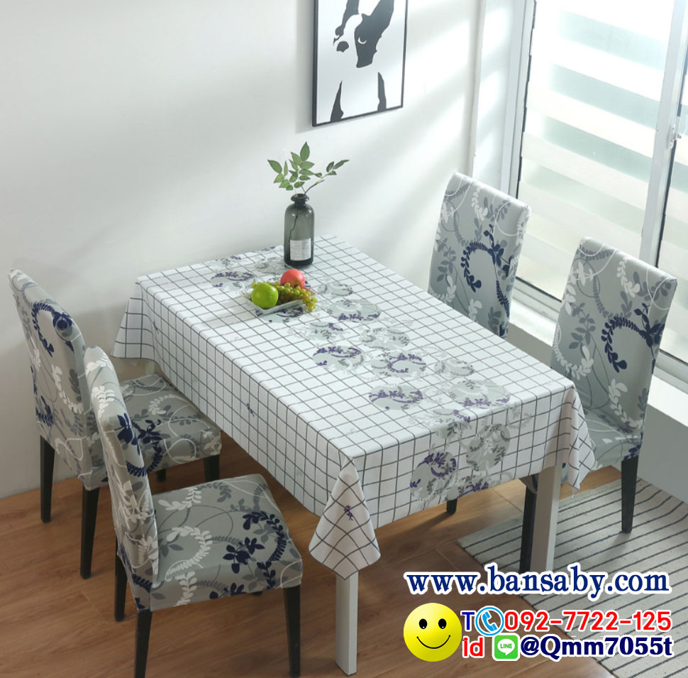 ผ้าคลุมเก้าอี้ทานข้าว 150 บาท